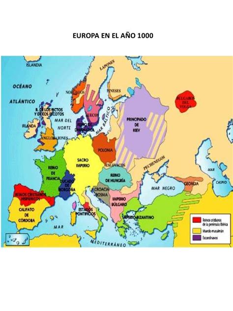 Mapas De Europa Y El Mundo Sobre El Año 1000