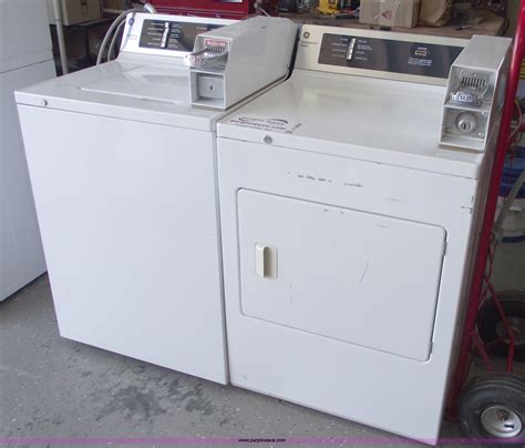 Ge Commercial Coin Operated Washer And Dryer In Tina Mo Item C5624
