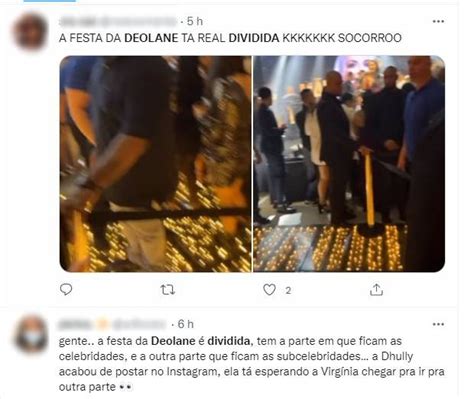 Deolane Bezerra Polemiza Ao Separar Convidados Famosos De