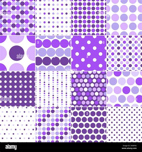 Seamless Purple Polka Dots Background Stock Vector Art And Illustration