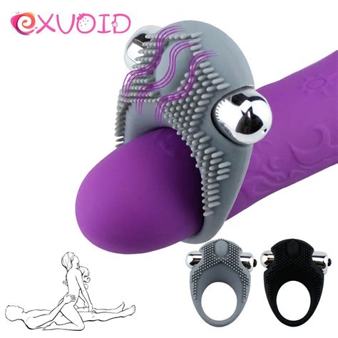 Exvoid Bullet Vibrador Para Pene Anillo Vibratorio Retardante De Eyaculación Juguetes Sexuales