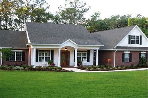 While they had some mixed styles based on region like for a more modern look with the same rustic charm, consider using concrete on your ranch's exterior rather than brick. Colonial - Ranch Home Plan: 3 Bdrm, 2097 Sq Ft | House ...