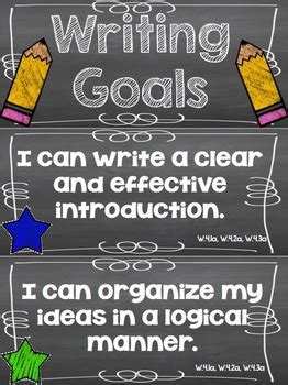 Writing Goals Clip Chart - 4th Grade by Runde's Room | TpT
