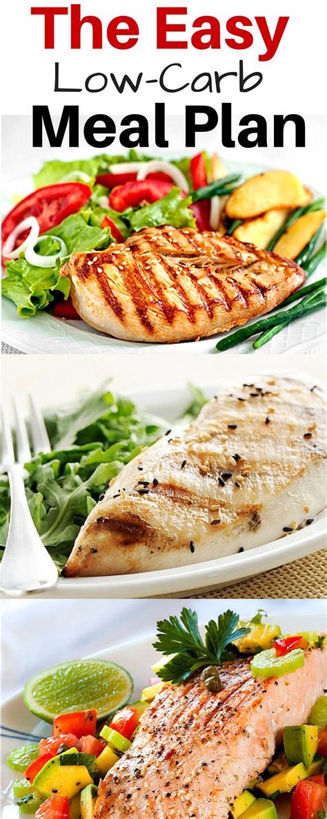 If you stick to a low fat, high fibre diet, with a small portion of carbohydrate food at each meal, plenty of vegetables, a piece of meat/chicken/fish about the size of the palm once. Low-Carb Meal Plan - Michelle Marie Fit