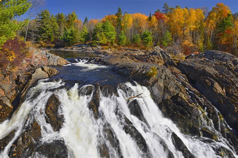 Canada Ontario Chutes Provincial Park Aux Sables River Flows Into