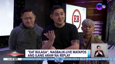 eat bulaga nagbalik live matapos ang ilang araw na replay bt youtube