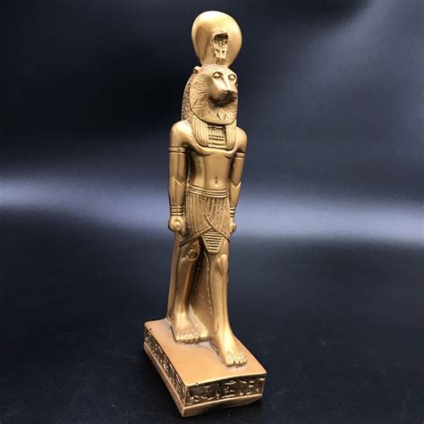 Sekhmet The Egyptian Goddess Of Protection Good Luck 11 Inches Tall Gold Made In Egypt