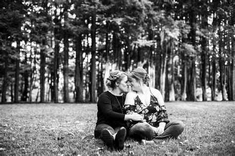 Fall Engagement Shoot Lesbian Couple At Ridley Creek Park 14 Lesbian