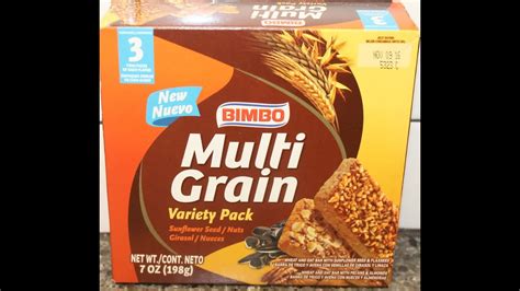 Bimbo Multi Grain Variety Pack Sunflower Seed Nuts Review Youtube