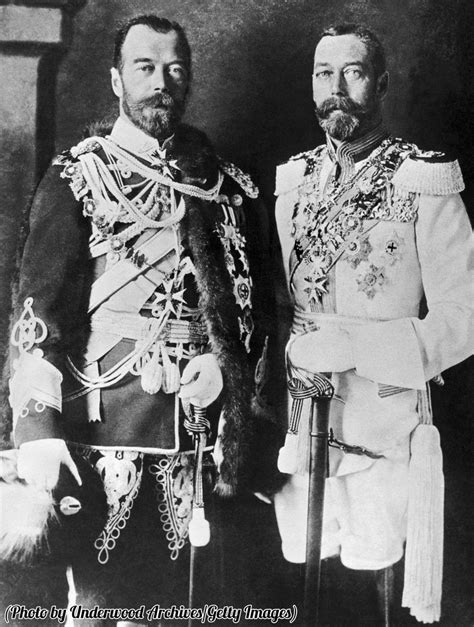 Near Identical Cousins Czar Nicholas Ii Of Russia And King George V Of