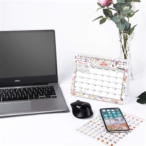 Mokani Small Desk Calendar From January 2022 To June 20238x6 Mini