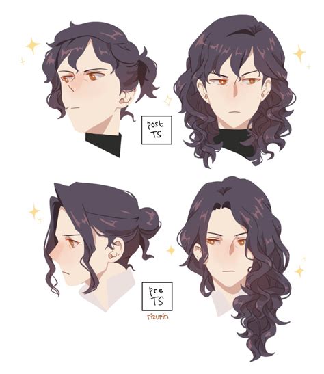 Beautiful Anime Boy Curly Hairstyle