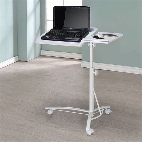 We will review the different types of models that are available with rocking and gliding functionalities. Laptop Stand w/ Adjustable Swivel Top (White) - Home ...