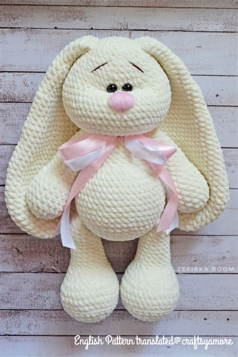 Crochet Big Flappy Ear Bunny Amigurumi Free Pattern