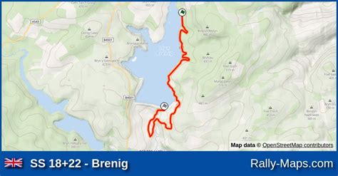 Ss 1822 Brenig Stage Map Wales Rally Gb 2016 Wrc 🌍 Rally