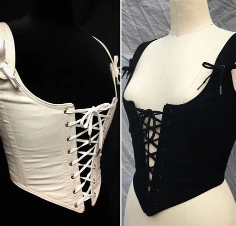 Ren Faire Corset Bodice 20 Color Options Front And Back Etsy