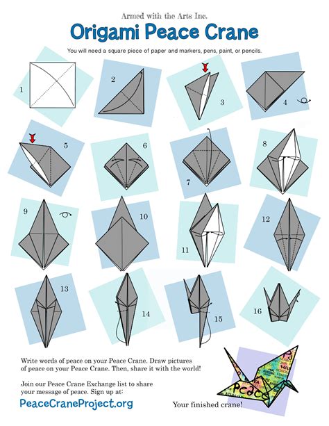 Printable Origami Instructions Crane