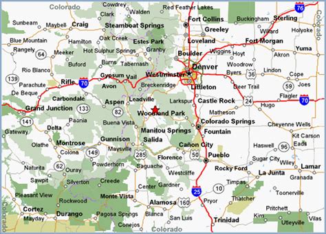 Free Printable Maps Colorado Highway Map Printfree