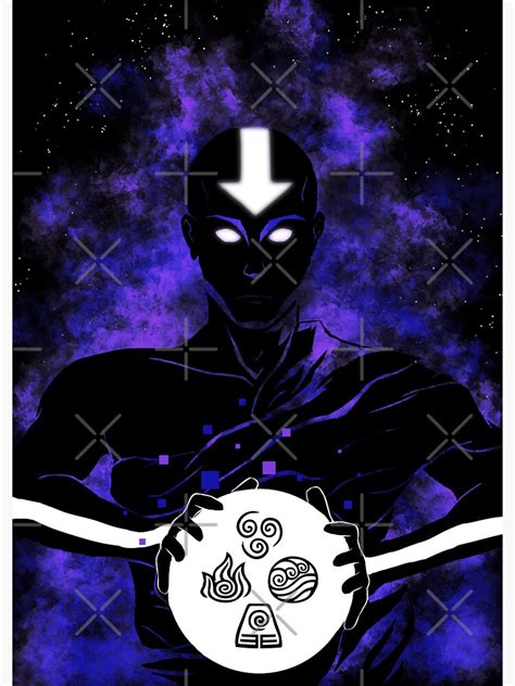 Cosmic Energy Aang Sticker For Sale By Silentrebel Redbubble