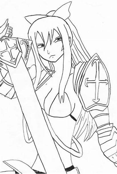 Erza Scarlet Coloring Pages