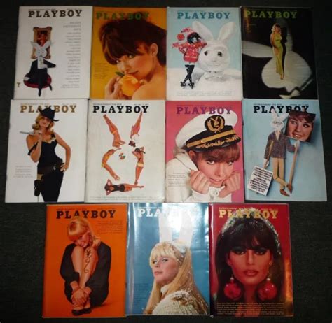 LOT OF Vintage Playbabe Magazines From With Centerfolds PicClick