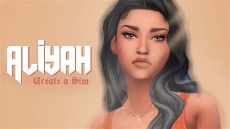 The Sims 4 Aliyah Maxis Match Aesthetic Cas Youtube
