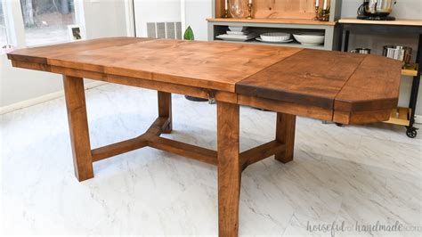 Diy Dining Table With Leaves Houseful Of Handmade