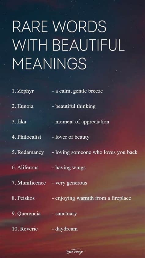 126 Rare Words With Beautiful Meanings Words To Describe Someone