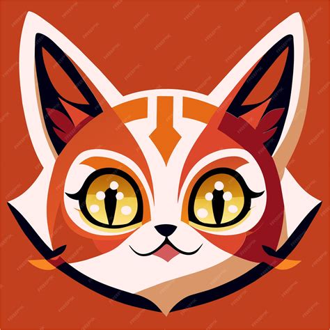 Dominar el arte de dibujos animados arte pop diseño de cabeza de gato