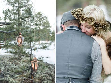 Winter Woodland Styled Engagement Shoot