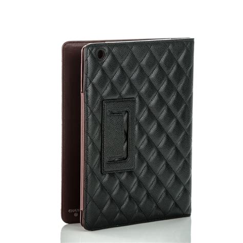 Chanel Caviar Quilted Ipad Case Black 176943