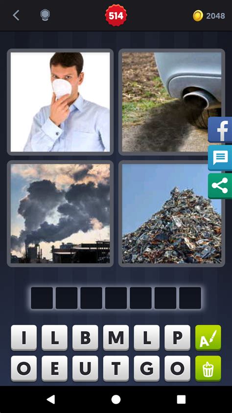 4 Pics 1 Word Answers Solutions Level 514 Pollute