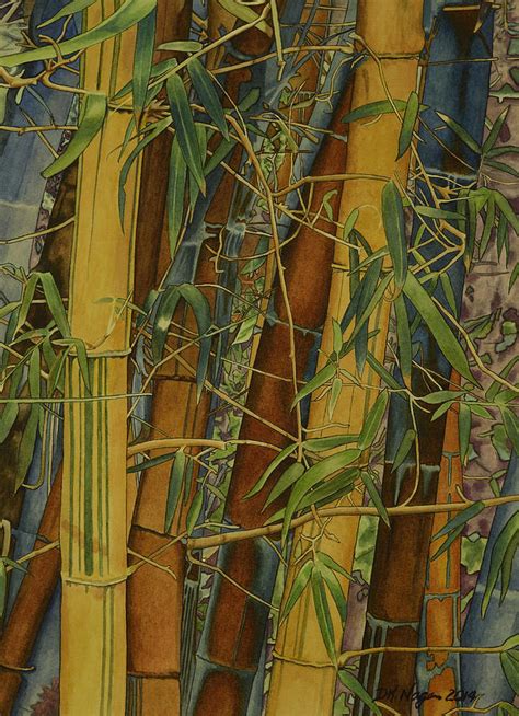 Bamboo Forest Painting By Dk Nagano