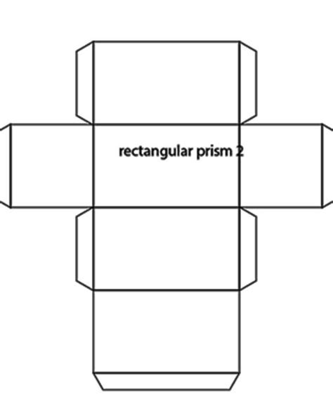 The Rectangleular Prism Is Shown In Black And White