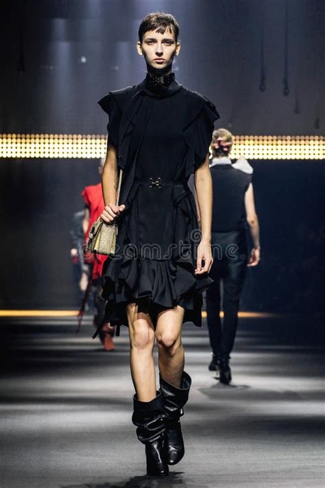 A Model Walks The Runway During The Lanvin Show Editorial Photo Image