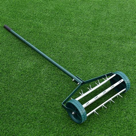 Order) cn qingdao tianhaida industry and trade co., ltd. Heavy Duty Rolling Grass Lawn Garden Aerator Steel Spike ...