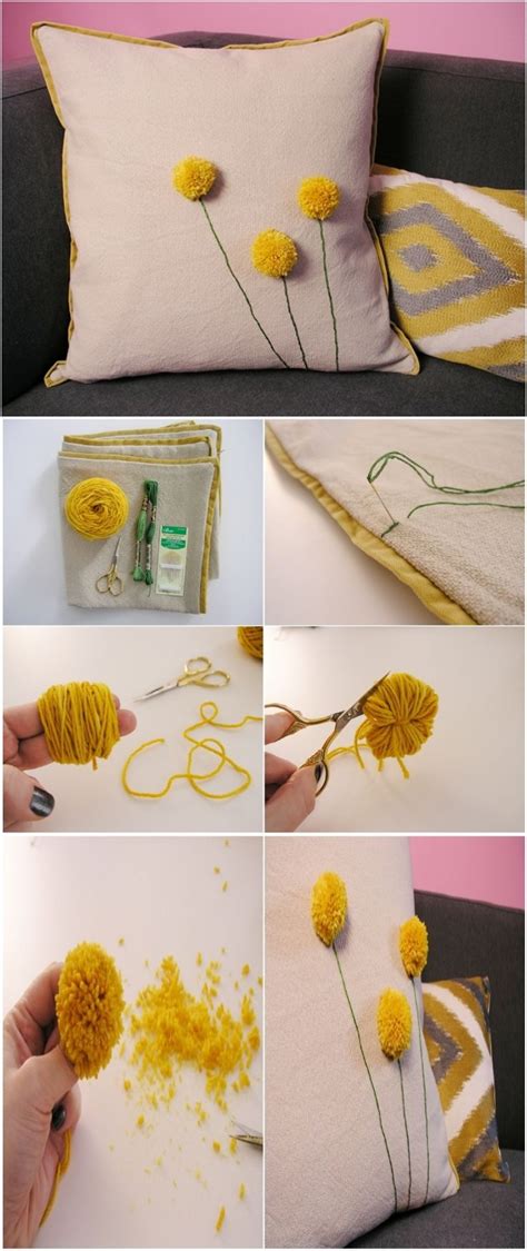 Diy Billy Ball Pillow Cool Diy Projects Crafts Pom Pom Pillows
