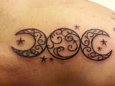 Triple Moon Goddess Tattoo Wicca Tattoo Pagan Tattoo