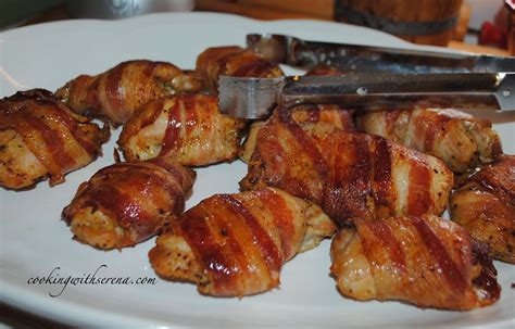 I've never done anything but grilled them before. SERENA'S BACON WRAPPED BONELESS CHICKEN THIGHS