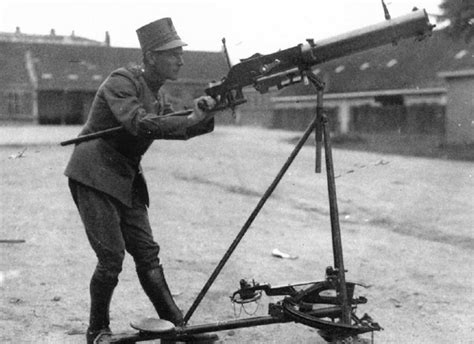 The Dutch Soldier With The Schwarzlose M0712 Machine Gun In Anti