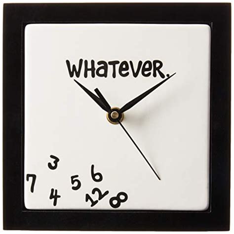 Whatever Clock Novelty Clocks Clock Wall Clock