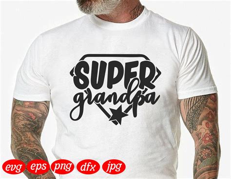 Super Grandpa Svg Super Dad Fathers Day Svg Dad Svg Etsy