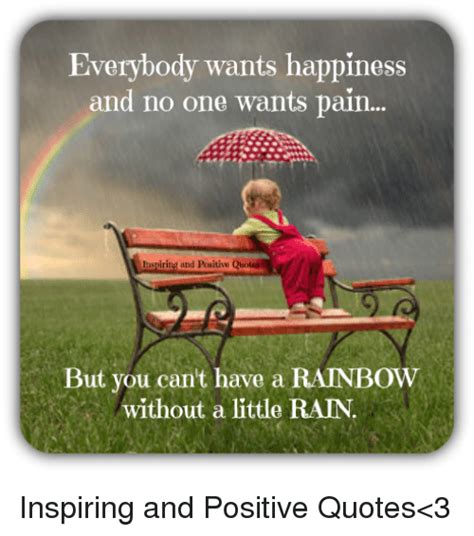Everybody Wants Happiness And No One Wants Pain Inspiring