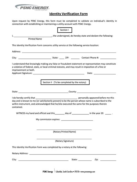 Verification Of Identity Form Fill Out And Sign Online Dochub