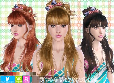 Newsea J064 Rainbow Gate Hairstyle Sims 4 Hairs