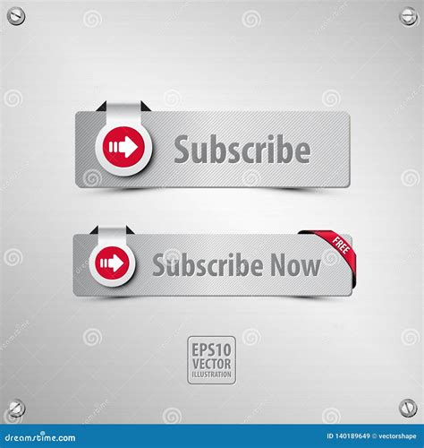 Subscribe Buttons Stock Illustration Illustration Of Client 140189649