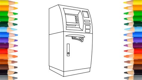 How To Draw Atm Machine Atm Machine Drawing 2022 Video Youtube