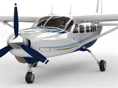 Cessna caravan with paint by wipaire. Cessna 208 Caravan 3D Model