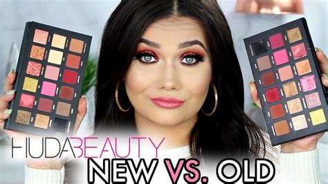 huda beauty remastered rose gold palette old vs new comparison review youtube