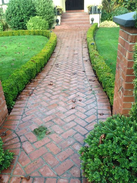 Herringbone Brick Pattern Is Lovely For Pathways In The Garden